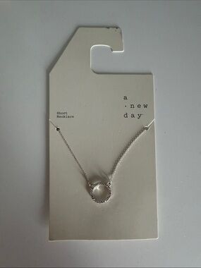 A New Day Silver Open Circle Pendant Necklace